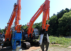 解体工事用ショベル